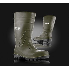 1005-O4-37 - VM Footwear FUKUOKA, zöld munkacsizma