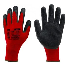   1LACE EUROLITE POLIÉSZTER MUNKAVÉDELMI KESZTYŰ LATEX TENYÉRREL 7-11