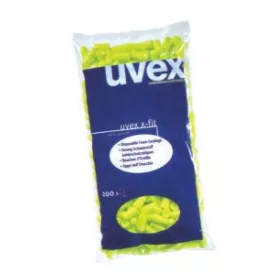   2112003, Uvex x-fit, lime színű,  200 pár ömlesztve, utántöltő, adagolóhoz (SNR 37dB) U2112.003-as