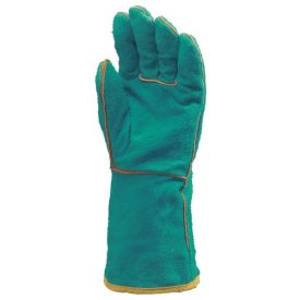   2630, HEGESZTŐKESZTYŰ, ZÖLD MARHAHASÍTÉK, BELSŐ PAMUTBÉLÉSSEL-2630