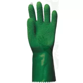   3815, Végig mártott, zöld, vágásbiztos, csúszásgátló, erősített latex, 32cm 3815-ös