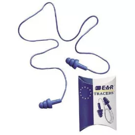   E.A.R. Tracers fémjelzős, zsinóros füldugó, lamellás, kék (SNR 32dB) 30115-ös, szín: Kék
