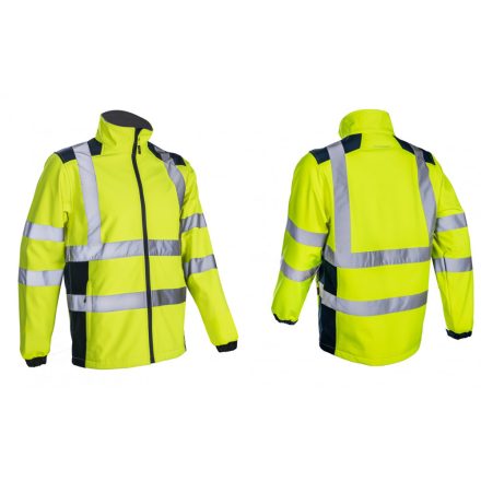 KANPA HI-VIZ SÁRGA  SOFTSHELL DZSEKI, méret: M, szín: Sárga