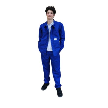 Lángálló öltöny hegesztéshez munkavédelmi öltöny (lángálló mellesnadrág + lángálló kabát), Méret: 58