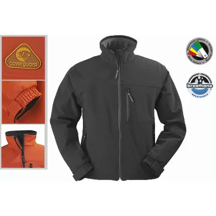 5YANBXS, YANG FEKETE FÉRFI SOFTSHELL KABÁT_XS (5YANBXS)