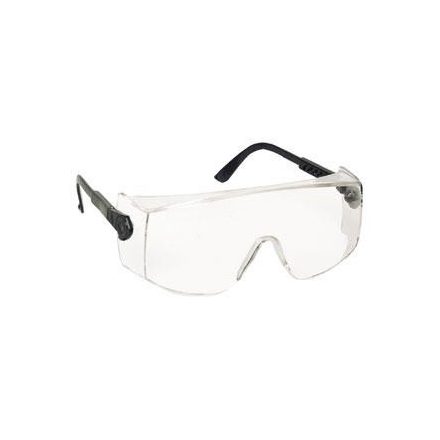 60340, Lux Optical Verilux állítható szárú és dőlésszögű munkavédelmi szemüveg, víztiszta