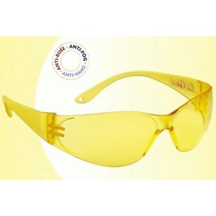 60556, Lux Optical Pokelux munkavédelmi védőszemüveg, sárga lencse, karcmentes, páramentes 60556