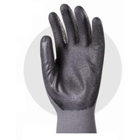   6316-18 Tenyéren nitrillel mártott PU munkavédelmi kesztyű