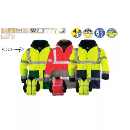 FLUO PE 4/1 sárga/zöld