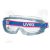 9301714, Uvex Ultravision gumipántos védőszemüveg, páramentes, vegyszerálló acetát lencsével