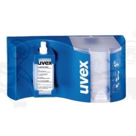   9970002, Uvex szemüvegtisztító állomás: tisztító folyadék, szilikonmentes törlőpapír, adagolófej