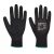 A335K8RXL, Portwest Dermi-Grip NPR15 Nitrile Sandy kesztyű, BkBk, méret: XL