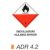 Öngyulladásra hajlamos anyag ADR 4.2