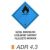 Vízzel érintkezve gyúlékony gázokat fejlesztö anyag ADR 4.3