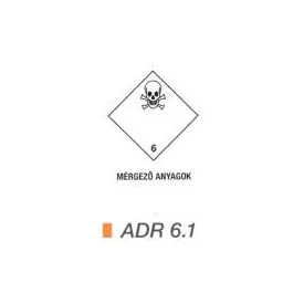 Mérgezö anyag ADR 6.1