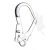 Karabiner, kettős rugós zárral, 50 mm nyílású, galvanizált acél AZ022