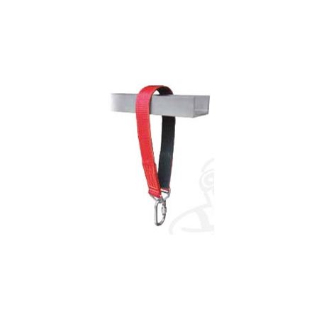 Hevederszalag, 45cm hosszú, gumi belsővel, csavarmenetes AZ011 karabin