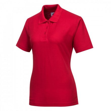 B209RERXL, Portwest B209 Női munkavédelmi pólóing , normál fazon ,piros színben