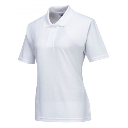 B209WHRM, Portwest B209 Női munkavédelmi pólóing , normál fazon,fehér színben