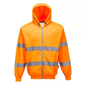   Portwest B305 Hi vis zippzáros munkavédelmi pulóver jólláthatósági/Jólláthatósá