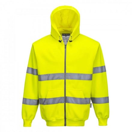 B305YERXXXL, Portwest B305 Hi vis zippzáros munkavédelmi pulóver jól láthatósági/Jólláthatósá