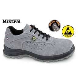   BETA 073190248, perforált hasítottbőr munkavédelmi cipő, ESD