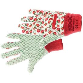   C0105004120080, FRESH FRUIT textil védőkesztyű pöt piros 8