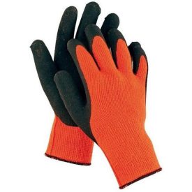   PALAWAN ORANGE Szintetikus, tenyéren latex gumiban mártott kötött munkavédelmi kesztyű.