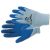 C0108011440050, CHUNKY védőkesztyű nylon, latex tenyér kék 5