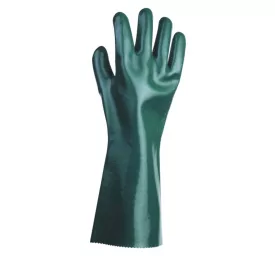   UNIVERSAL Varrott pamut, nitril/PVC-be mártott munkavédelmi kesztyű, 40cm