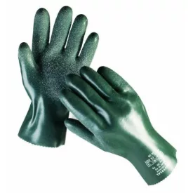   UNIVERSAL érdesített Varrott pamut, nitril/PVC-be mártott munkavédelmi kesztyű, 27cm