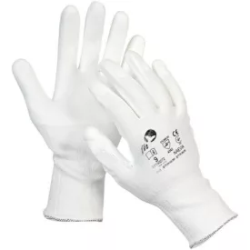   NAEVIA vágásálló fehér kötött, mártott tenyerű munkavédelmi kesztyű