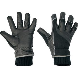   ATRA Meleg téli munkavédelmi kesztyű, vízálló, légáteresztő membránnal, PU-poliészter tenyérrel, nylon kézfejjel, kötött mandzsettával, fényvisszavető szálakkal. Thinsulate 40 g bélés.