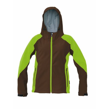 C0301032487005, YOWIE SOFTSHELL kabát barna/zöld XXL