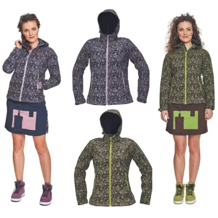 YOWIE PRINT SOFTSHELL kabát Barna/Zöld M