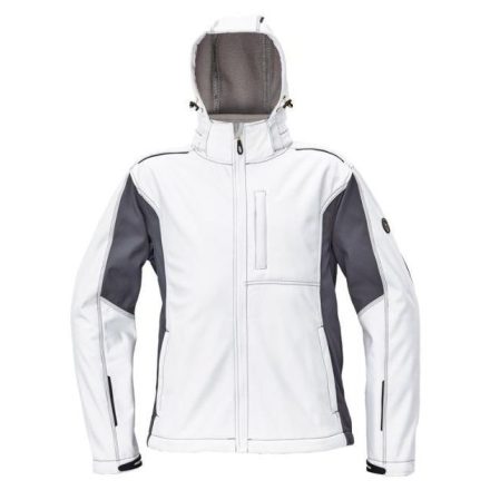 DAYBORO softshell dzseki, levehető kapucnival - több színben, méret: XL, szín: Fehér