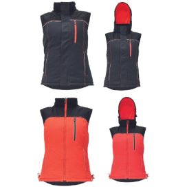   KNOXFIELD LADY bélelt mellény antracit/piros (C03030137A000x)