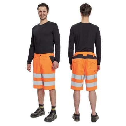 MAX VIVO HV férfi HI-VIS rövidnadrág - sárga/narancs, méret: 52, szín: Narancssárga