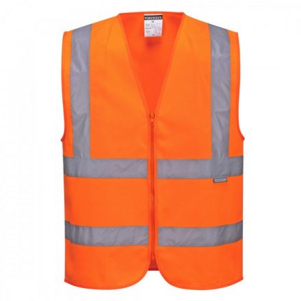 C375ORRXXL, C375 - Hi-Vis zippzáras mellény