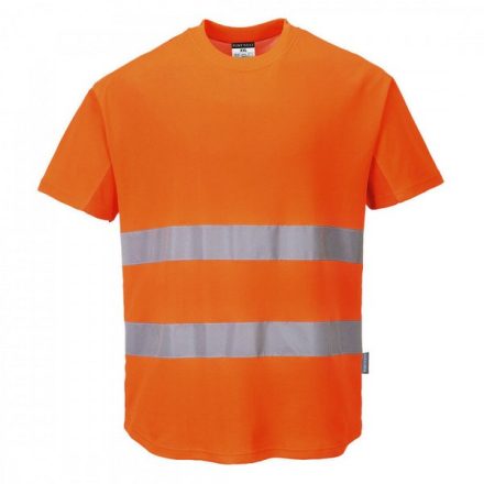 C394ORRS, C394-s Portwest, Hálós póló  Narancssárga színben, méret: S