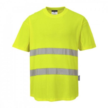 C394YERS, C394-s Portwest, Hálós póló  Sárga színben, méret: S