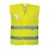 C494YERS-M, Hi-Vis hálós mellény, normál fazon, sárga színben