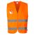 C497ORRM, C497-s Portwest, Hi-Vis kevertszálas mellény, Jólláthatósági, Narancssárga, M