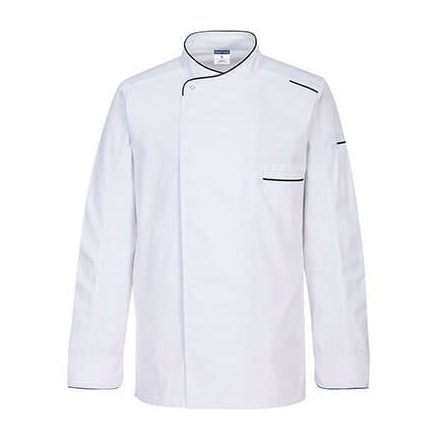 Portwest, Surrey Chef Jacket  L/S, White, M-s