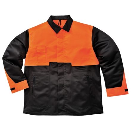 CH10BKRXXXL, Portwest CH10 Oak munkavédelmi kabát, normál fazon, fekete színben