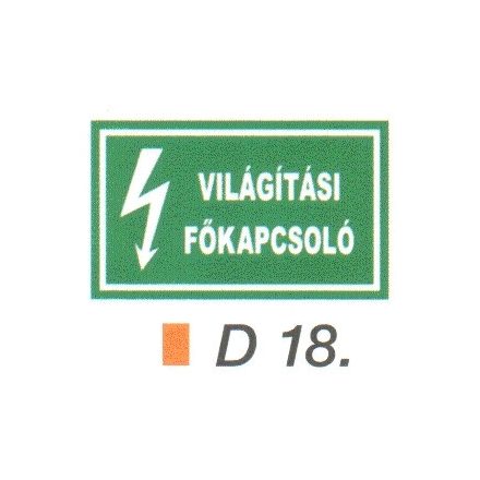 Világítási fökapcsoló D18