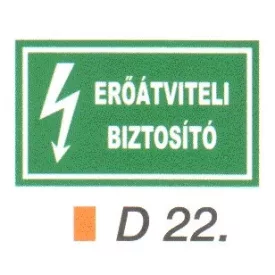 Eröátviteli biztosító D22