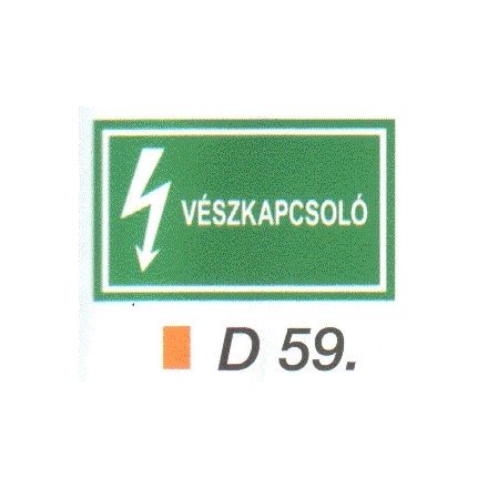 Vészkapcsoló D59