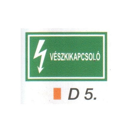 Vészkikapcsoló D5/sz