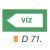 Csövezeték jelölése - víz D71